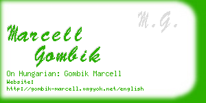 marcell gombik business card